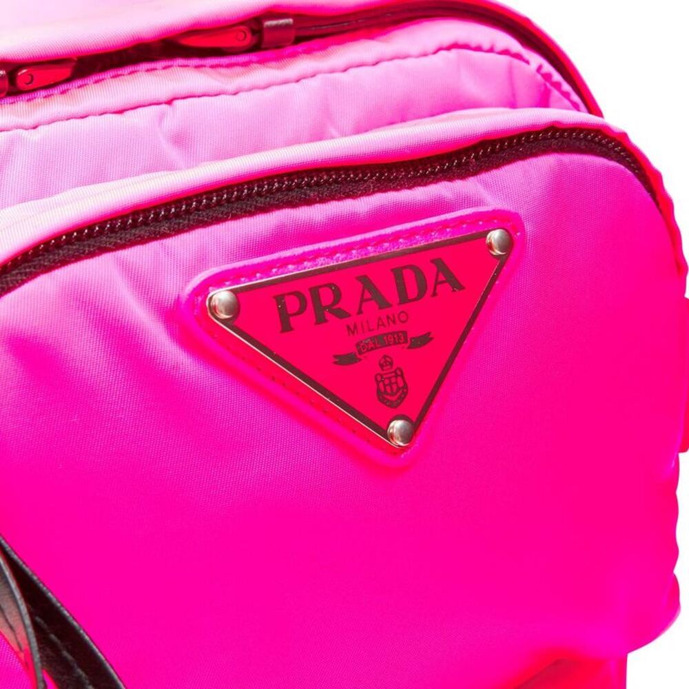Pre Loved prada Nylon Backpack Women pink | pink Clutches - Picture 6 of 6